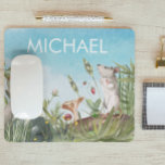 Waterverf muis in Field Cottcore Muismat<br><div class="desc">Dit ontwerp kan op het gebied worden gepersonaliseerd dat door de foto en/of tekst te veranderen wordt verstrekt. Of het kan worden aangepast door te klikken deze Sjabloon personaliseert en dan de klik te kiezen om verdere optie aan te passen en de kleur van de achtergrond te schrappen of te...</div>