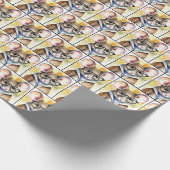 Waterverf muis met bril cadeaupapier (Hoek)