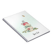Waterverf  muizen Aangepast groen Notitieboek (Rechterzijde)