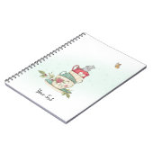 Waterverf  muizen Aangepast groen Notitieboek (Linkerzijde)