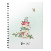 Waterverf  muizen Aangepast groen Notitieboek (Voorkant)