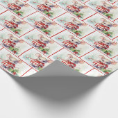 Waterverf muizen in sneeuwvlokken cadeaupapier (Hoek)