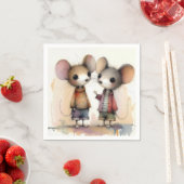 Waterverf muizen servet (Insitu)