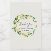 Waterverf Munt - Etiket Wijn (Enkel label)