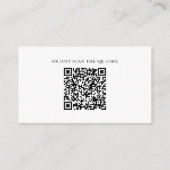 Waterverf munt vetplanten bruiloft details + QR Informatiekaartje (Achterkant)