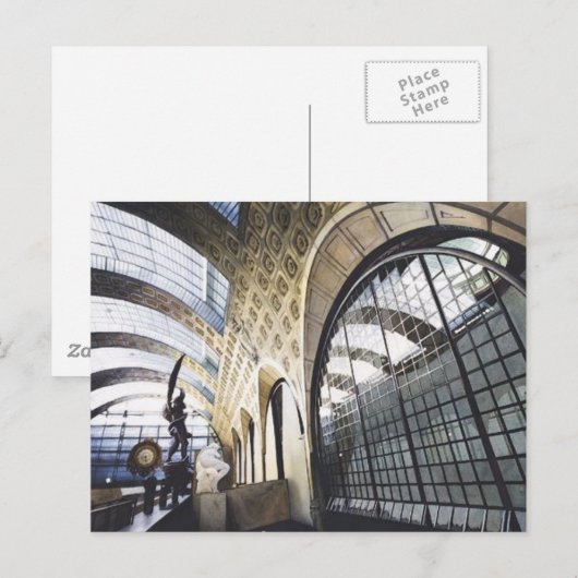 waterverf Musee d'Orsay - Paris Museum Briefkaart (Voorkant / Achterkant)