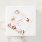 Waterverf Mushroom Fairy 1st Birthday Forest Bedankjes Labels (In situ)