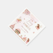 Waterverf Mushroom Fairy 3rd Birthday Forest Servet (Hoek)