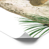 Waterverf Mushrooms baby shower welkom Poster (Hoek)