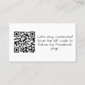 Waterverf Musical Notes Custom QR Code Visitekaartje (Achterkant)