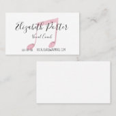 Waterverf Musical Notes Visitekaartje (Voorkant / Achterkant)