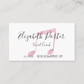 Waterverf Musical Notes Visitekaartje (Voorkant)