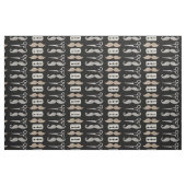 Waterverf Mustache Pattern Barber Shop by Yard Stof (Fat Quarter)
