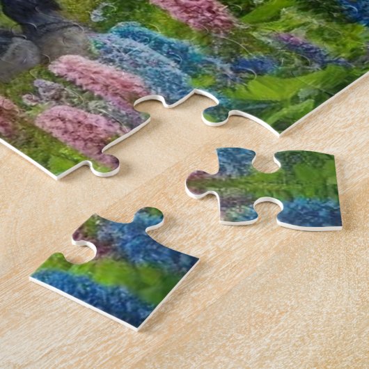 Waterverf Mustang Horse Legpuzzel (Zijkant)