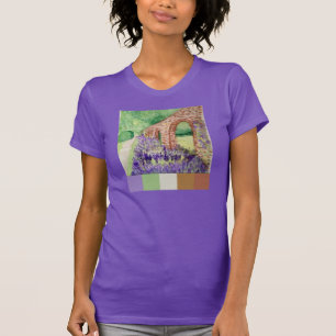 Waterverf muur t-shirt