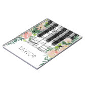 waterverf muziek piano notitieboek (Linkerzijde)