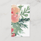 Waterverf mystical fox Baby shower Adviseur Informatiekaartje (Achterkant)