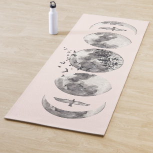 Waterverf Mystieke Bos Maanfasen Naam Yogamat