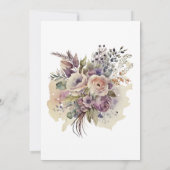 Waterverf Mystieke Elegante Bruidsbrunch Kaart (Achterkant)