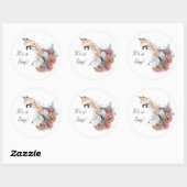 waterverf mystieke vos Het is een Sticker van een  (Vel)