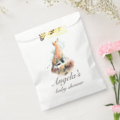 waterverf mystisch vossenbaby shower bedankzakje (Gezegeld)