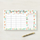 Waterverf na de week post-it® notes (Op bureau)