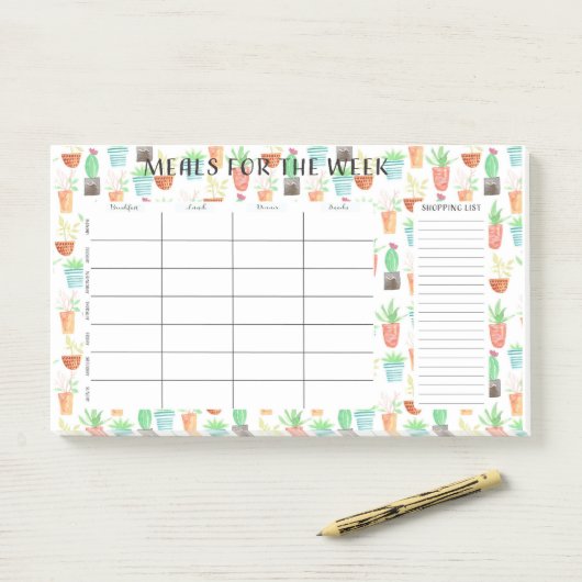 Waterverf na de week post-it® notes (Op bureau)