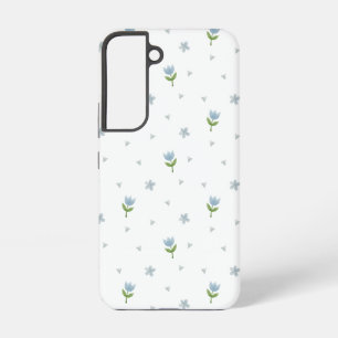 Waterverf Naadloos Bloemmotief Samsung Galaxy Hoesje