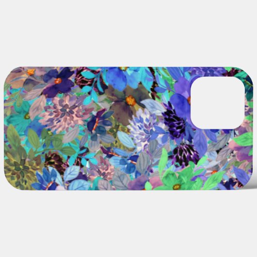 Waterverf naadloos bloempatroon OtterBox iPhon Case-Mate iPhone Case (Achterkant (horizontaal))