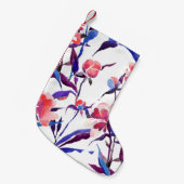 Waterverf naadloos botanisch patroon. Handtekening Kleine Kerstsok (Voorkant (Hangend))