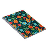 Waterverf naadloos handgeïllustreerd bloemblok notitieboek (Rechterzijde)