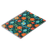 Waterverf naadloos handgeïllustreerd bloemblok notitieboek (Linkerzijde)