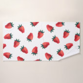 Waterverf naadloos met aardbeien badhanddoek (Badhanddoek)