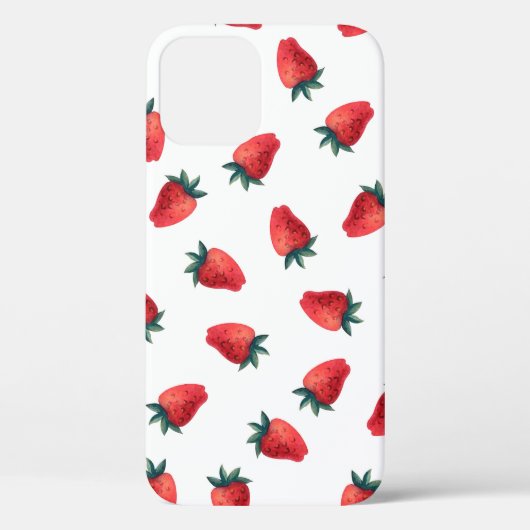 Waterverf naadloos met aardbeien Case-Mate iPhone case (Achterkant)