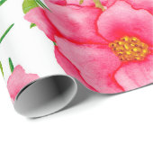 Waterverf naadloos met bloemen. Vintage Cadeaupapier (Rol Hoek)