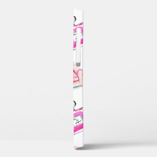 Waterverf naadloos mode glamour patroon waarop Case-Mate iPhone case (Achterkant / Links)