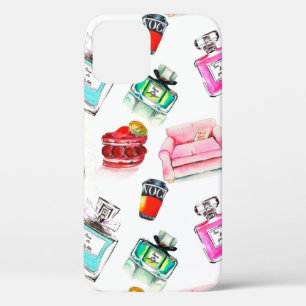 Waterverf naadloos mode glamour patroon waarop Case-Mate iPhone case
