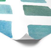 Waterverf naadloos op een witte achtergrond met ee poster (Hoek)