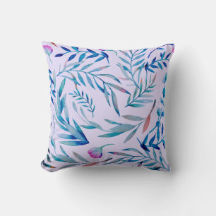 Waterverf naadloos patroon. Botanisch ornament. L Kussen