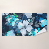 Waterverf naadloos patroon. Floral Badhanddoek (Badhanddoek)