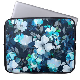 Waterverf naadloos patroon. Floral Laptop Sleeve