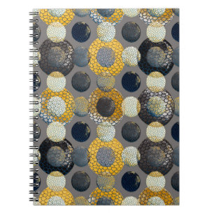Waterverf naadloos patroon met abstracte geometrie notitieboek