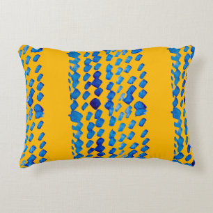 Waterverf naadloos patroon met abstracte vlekken e accent kussen