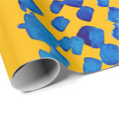 Waterverf naadloos patroon met abstracte vlekken e cadeaupapier (Rol Hoek)