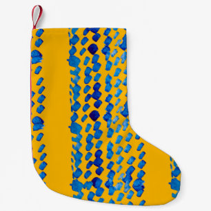 Waterverf naadloos patroon met abstracte vlekken e kleine kerstsok