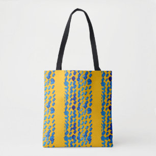 Waterverf naadloos patroon met abstracte vlekken e tote bag