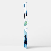 Waterverf naadloos patroon met blauwe lib Case-Mate iPhone case (Achterkant / Rechts)