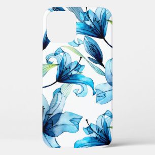 Waterverf naadloos patroon met blauwe lib Case-Mate iPhone case