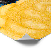 Waterverf naadloos patroon met camelliumbloemen. poster (Hoek)