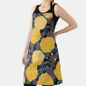 Waterverf naadloos patroon met camelliumbloemen. schort (Insitu)